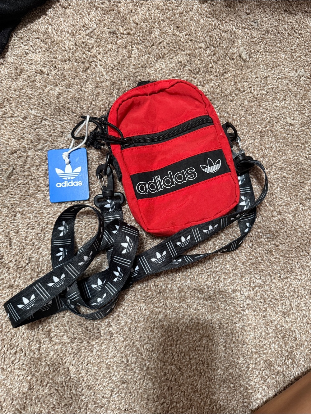 Adidas Red Mini Crossbody with Black Strap